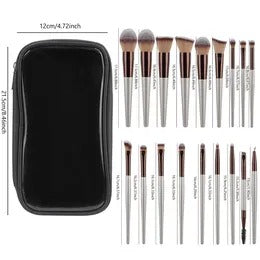 Soft Makeup Brushes Emerald Green Cosmetic Brush Set
