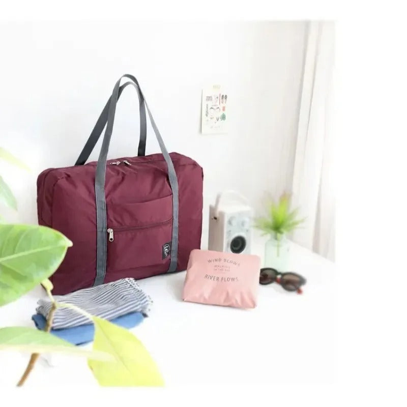 Travel Organiser Bags_ Large Capacity Foldable Nylon Travel Bag