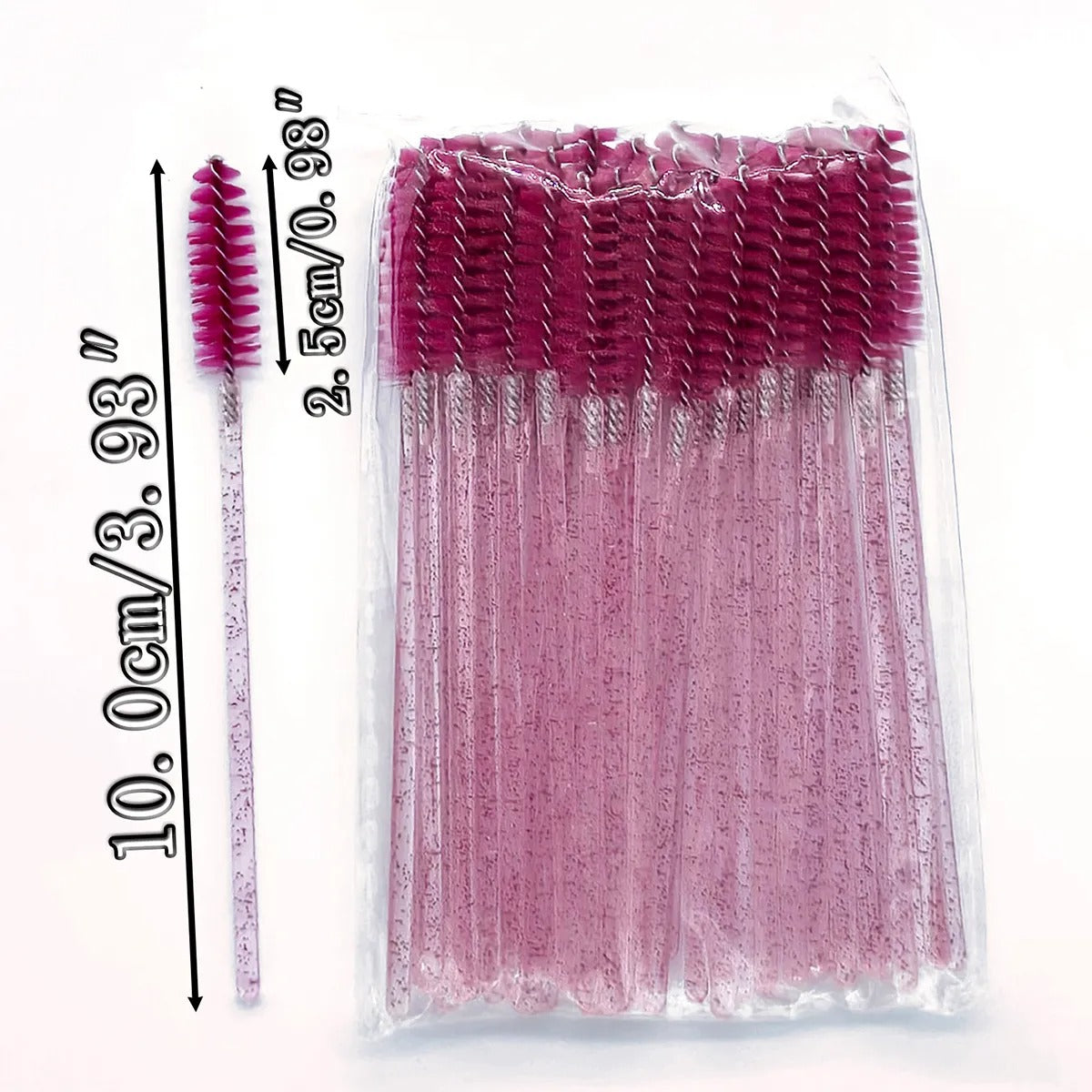 Crystal Mascara Brush Set Disposable Applicators For Eyelash Extension