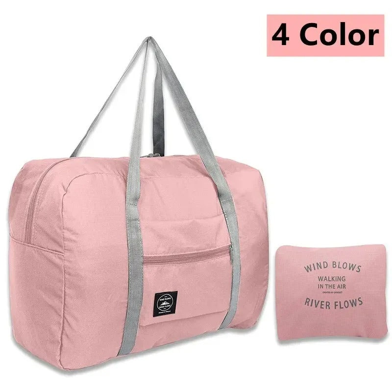 Travel Organiser Bags_ Large Capacity Foldable Nylon Travel Bag